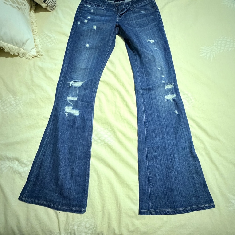 Levi’s capital E Blue Distressed Jeans